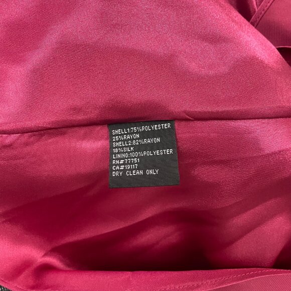 Betsey Johnson Womens Black/Purple Velvet Floral Strapless Evening Dress Size 2 - Picture 6 of 7